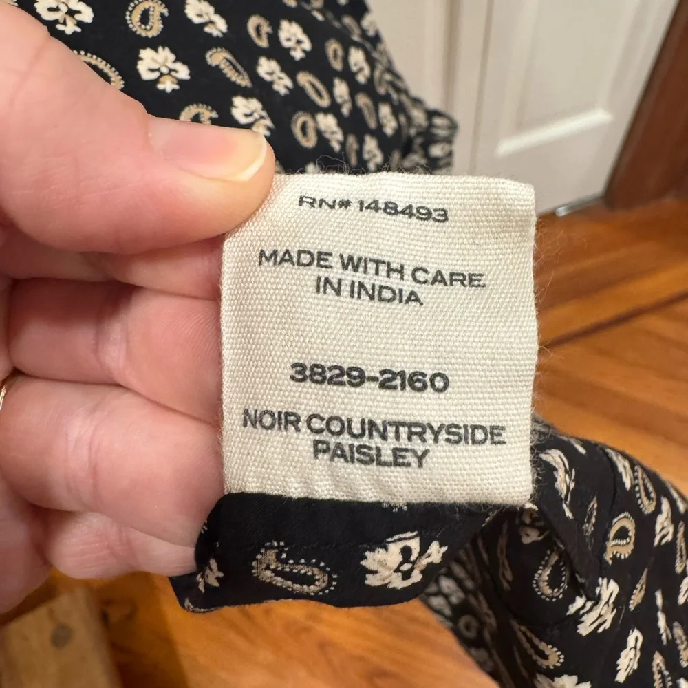 Doen Bellamy Maxi Dress, Noir Countryside, XS - Picture 7 of 7